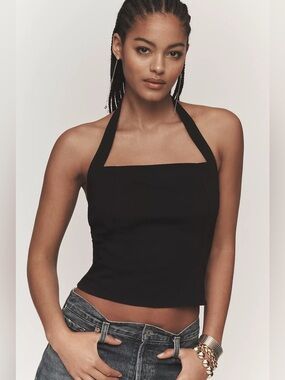 Maeve Structured Halter Top